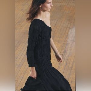 Zara Black Asymmetrical One-Shoulder Sheer Women’s Dress Size Small